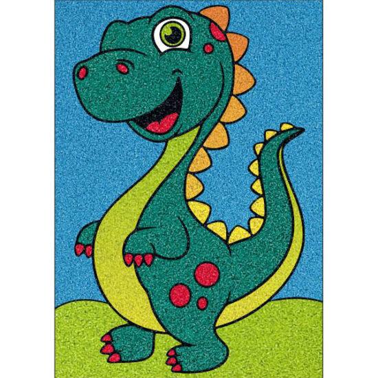 Kis T-Rex homokkép
