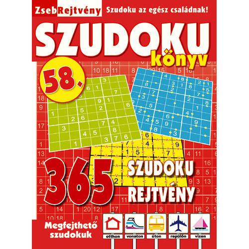 ZsebRejtvény Szudoku könyv 58. ZsebRejtvény Szudoku könyv 58.