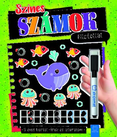 Színes számok filctollal - Írok és letörlöm 5+