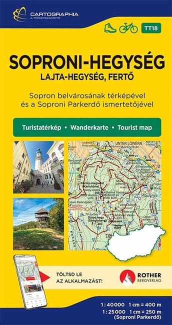 Soproni-hegység - Turistatérkép-sorozat 18. - Lajta-hegység, Fertő (új kiadás, 2025.) Soproni-hegység - Turistatérkép-sorozat 18. - Lajta-hegység, Fertő (új kiadás, 2025.)