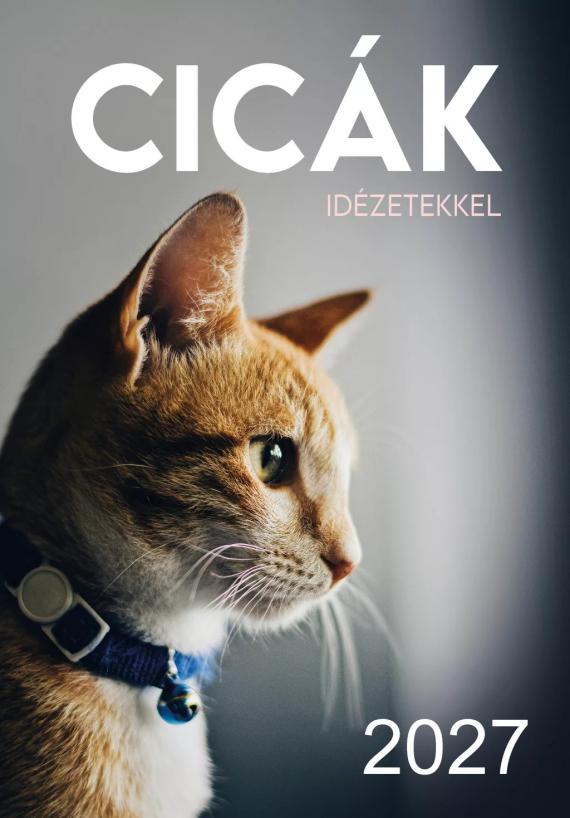 Cicák idézetekkel - Naptár 2027
