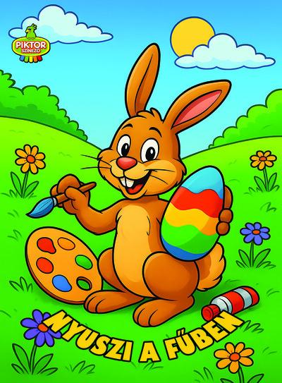 Nyuszi a fűben - PIKTOR Színező §H Nyuszi a fűben - PIKTOR Színező §H