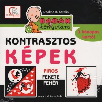 Kontrasztos képek - Piros, fehér, fekete /Babák könyvtára - 1 hónapos kortól (új kiadás) Kontrasztos képek - Piros, fehér, fekete /Babák könyvtára - 1 hónapos kortól (új kiadás)