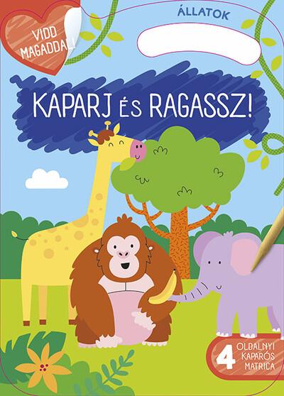 Kaparj és ragassz! - Állatok - Vidd magaddal! - 4 oldalnyi kaparós matrica