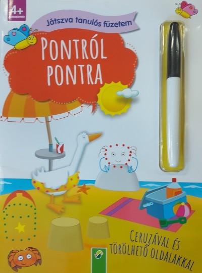Pontról pontra - Játszva tanulós füzetem - Ceruzával és törölhető oldalakkal
