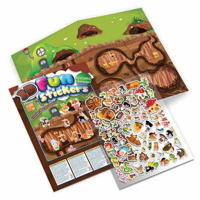 3D Fun Stickers - Under the Ground