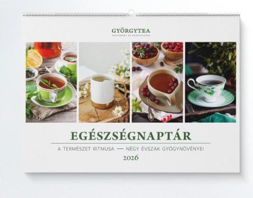 Györgytea egészségnaptár 2026 - falinaptár