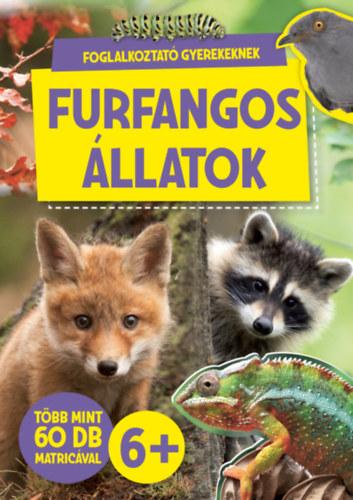 Furfangos állatok - Foglalkoztató gyerekeknek - több mint 60 db matricával - 6 éves kortól