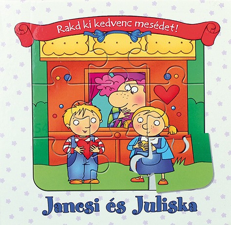 Jancsi és Juliska puzzle könyv