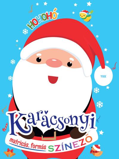 Karácsonyi matricás színező Karácsonyi matricás színező
