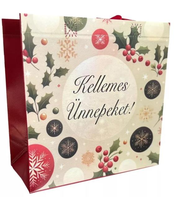 Kellemes ünnepeket! kicsi - bevásárlótáska Kellemes ünnepeket! kicsi - bevásárlótáska