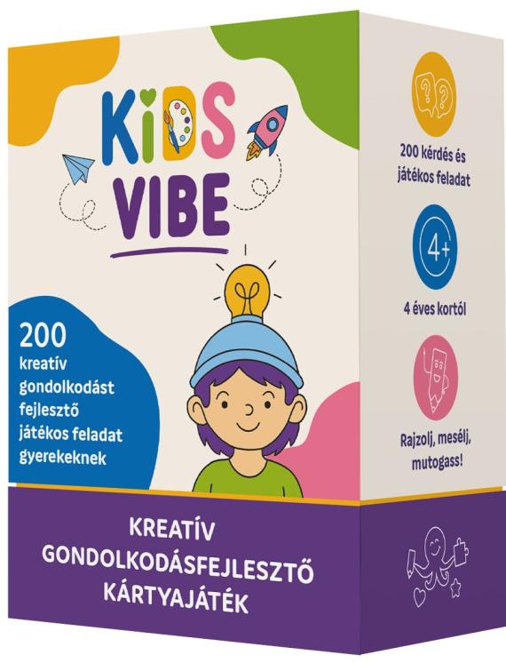 Kids Vibe – Kreatív gondolkodásfejlesztő kártyajáték