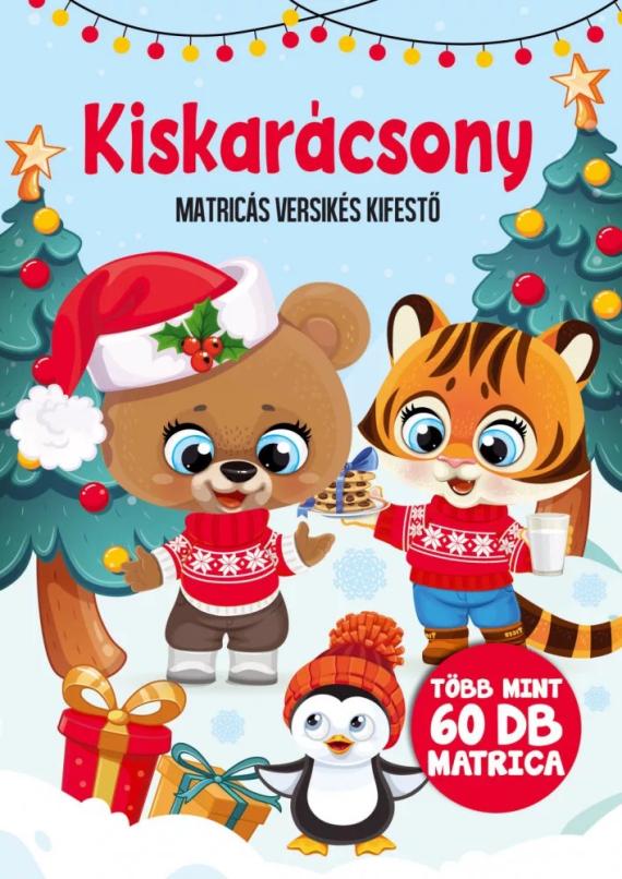Kiskarácsony - matricás versikés kifestő 