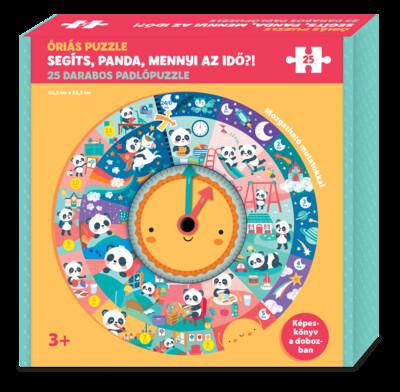 Segíts, Panda, mennyi az idő?! - Óriás puzzle