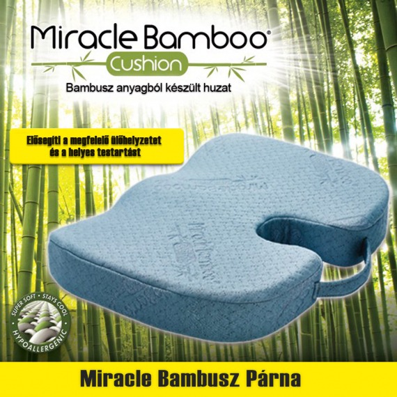 Miracle Bambuszpárna kényelmi ülőpárna