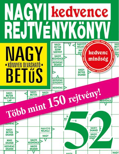 Nagyi Kedvence Rejtvénykönyv 52