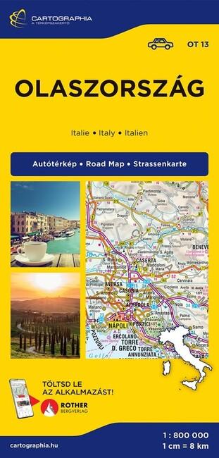 Olaszország autótérkép 1:800 000