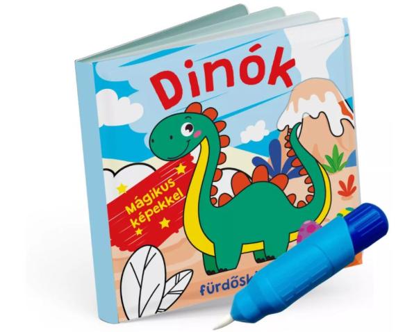 Dinók fürdőskönyv - színváltós, mágikus képekkel Dinók fürdőskönyv - színváltós, mágikus képekkel
