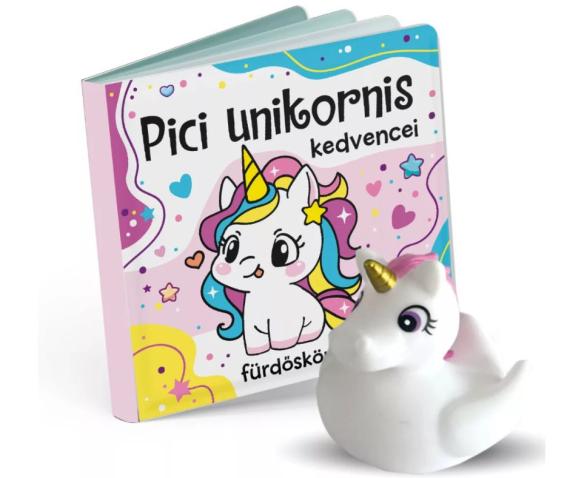 Pici unikornis kedvencei - fürdőskönyv játékkal Pici unikornis kedvencei - fürdőskönyv játékkal