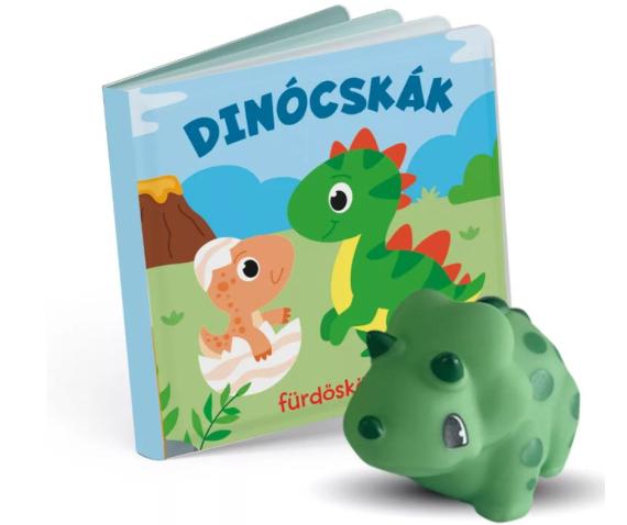 Dinócskák - fürdőskönyv játékkal