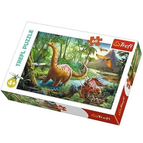 Vándorló dinoszauruszok - 60 darabos puzzle