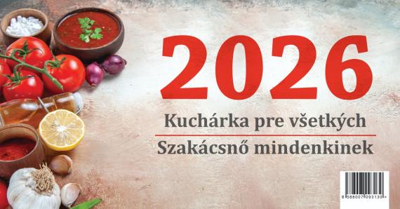 Szakácsnő mindenkinek 2026 - asztali naptár