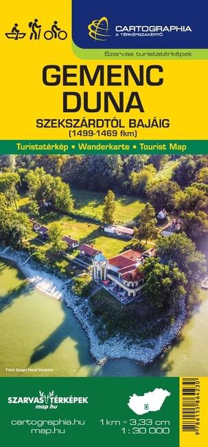 Gemenc / Duna (Szekszárd-Baja) turista-, kerékpáros- és vízisport térkép Gemenc / Duna (Szekszárd-Baja) turista-, kerékpáros- és vízisport térkép