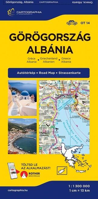 Görögország, Albánia autótérkép - Országtérkép-sorozat 14.