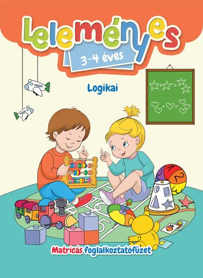 Leleményes 3-4 éves - Logikai feladatok - Matricás foglalkoztatófüzet