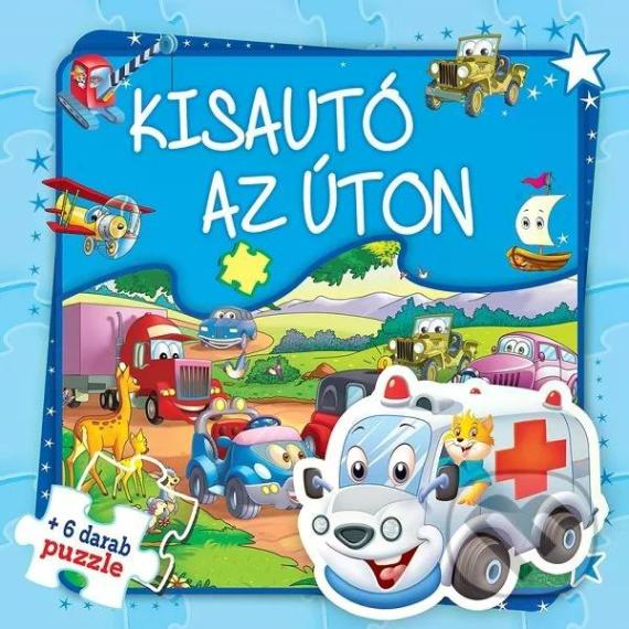 Kisautó az úton 6 darabos puzzlekönyv
