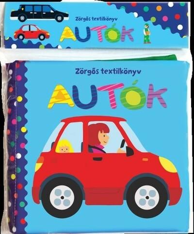 Zörgős textilkönyv - Autók