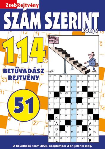ZsebRejtvény SZÁM SZERINT könyv 51 ZsebRejtvény SZÁM SZERINT könyv 51