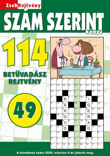 ZsebRejtvény SZÁM SZERINT Könyv 49