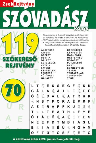 ZsebRejtvény SZÓVADÁSZ Könyv 70 ZsebRejtvény SZÓVADÁSZ Könyv 70