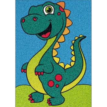 Kis T-Rex homokkép