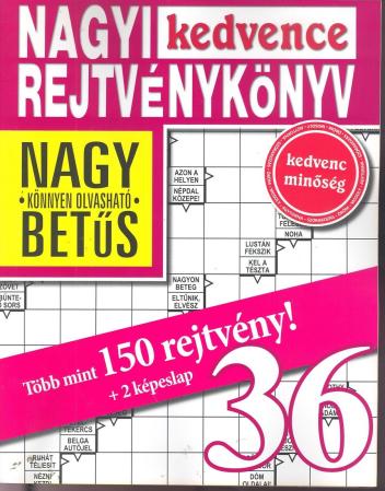 Nagyi kedvence Rejtvénykönyv 36.