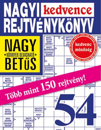 Nagyi Kedvence Rejtvénykönyv 54