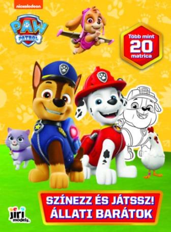Mancs őrjárat -Színezz és játssz! Állati barátok