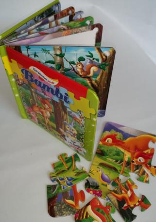 Bambi 6 darabos puzzlekönyv
