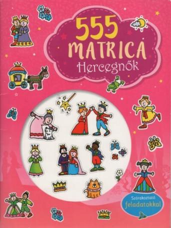 555 matrica: Hercegnők - Szórakoztató feladatokkal