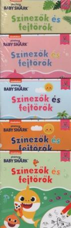 BABY SHARK: Színezők és fejtörők - 5 minikönyv