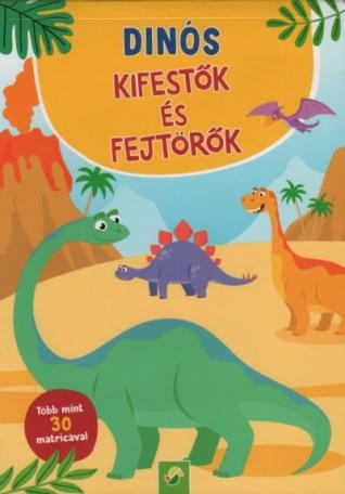 Dinós kifestők és fejtörők - Több mint 30 matricával