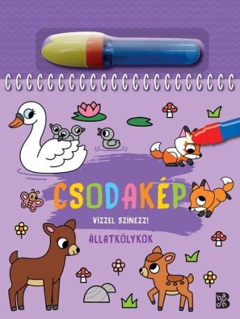 Csodakép – Állatkölykök - Vízzel színezz!