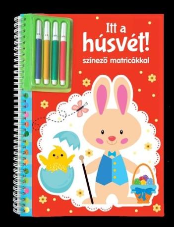 Itt a húsvét - Színező matricákkal és filctollal §H