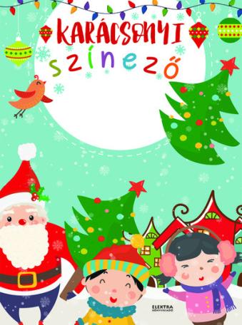 Karácsonyi színező színes ceruzákkal §K