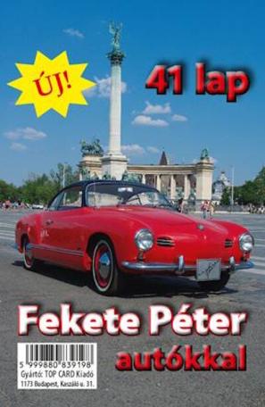 Fekete Péter kártya autókkal - 41 lap (új kiadás)