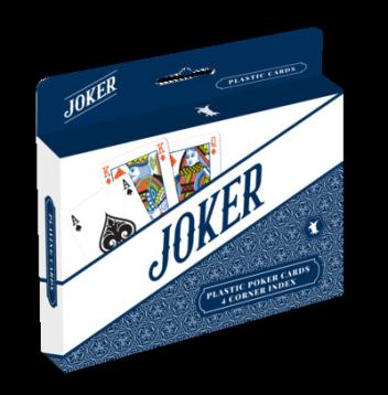 Joker dupla 100% plasztik póker kártya, 4 indexes