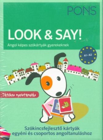PONS Look + Say - Angol képes szókártyák gyerekeknek