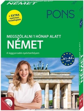 PONS Megszólalni 1 hónap alatt Német + CD és ONLINE hanganyag - A leggyorsabb nyelvtanfolyam