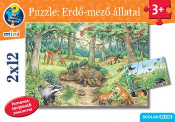 Puzzle: Erdők-mezők állatai